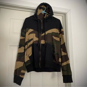 Waimea Men’s Medium Camouflage Zip Up Jacket/Hoodie Cotton Designer Name Brand